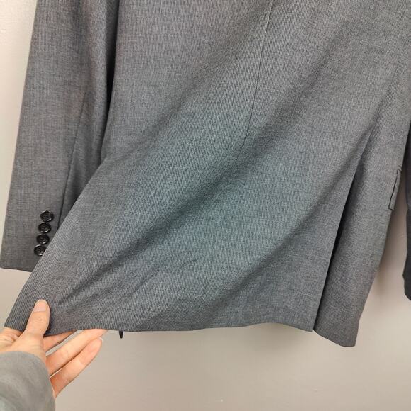J Crew Ludlow Blazer Mens 38R Gray Wool Cotton Lightweight Preppy Jacket Suiting - Picture 6 of 12